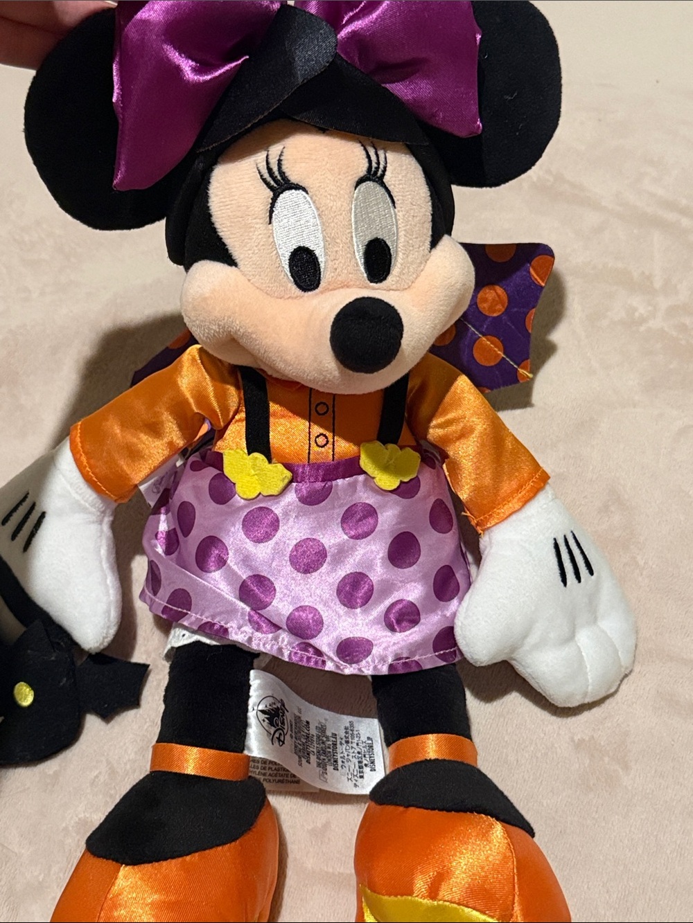 Disney Minnie Mouse Plush - Purple Bow & Orange Outfit